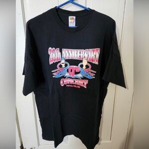 Y2k 2004 WFBQ Q-95 Bob & Tom Show 25th Anniversary T Shirt 2xl xxl